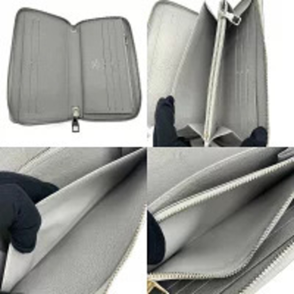 Louis Vuitton Zippy Organizer Gray Story Round Zipper View 5